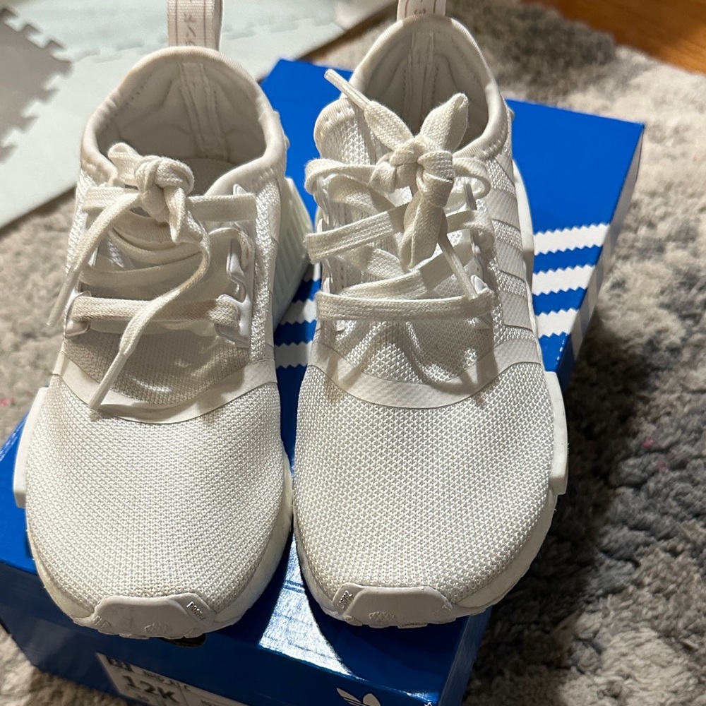 Adidas All-White NMD R1 12 Toddler EUC